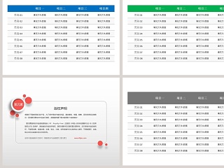 实用数据表格模板ppt