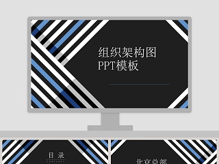 黑色大气公司组织模板ppt