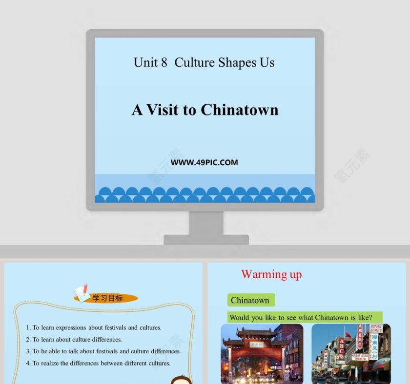 A Visit to Chinatown-Unit 8  Culture Shapes Us教学ppt课件