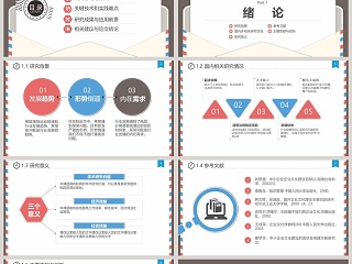 信函式创意简约风格论文答辩PPT