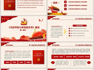 学习解读习近平的七年知青岁月微党课课件第二批不忘初心PPT