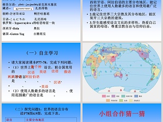 第二节世界的语言和宗教教学ppt课件