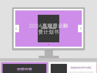 2019高端商业融资计划书