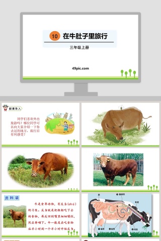 课文解析三年级语文上册在牛肚子里旅行语文课件PPT下载