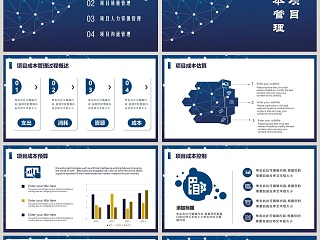 项目管理业务控制计划总结汇报PPT模板