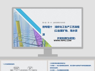 微专题十浅析化工生产工艺流程-教学ppt课件