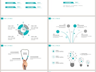 医疗整形美容动态PPT模板