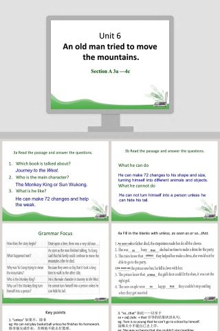 Section A 3a 4cUnit6教学ppt课件