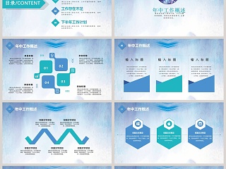 企业上半年工作总结汇报PPT