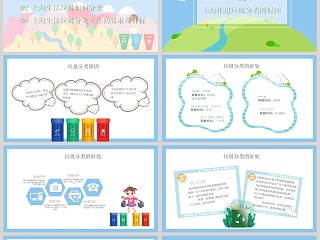 社区生活垃圾分类知识宣讲微课件PPT模板