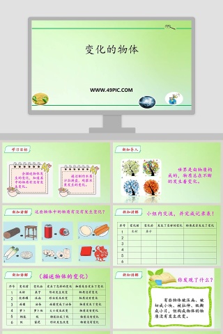 变化的物体教学ppt课件
