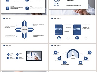 写实背景大学生医学答辩PPT模板