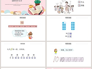 小学数学10的认识6~10的认识和加减法PPT课件