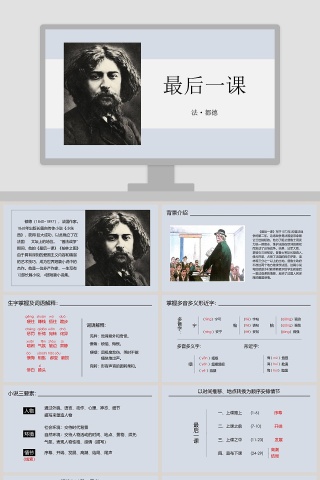 初中语文课件PPT《最后一课》       下载