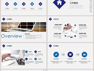 恢弘大气梦想扬帆起航工作总结PPT模板