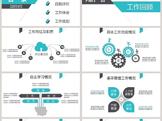 述职报告工作总结PPT模板