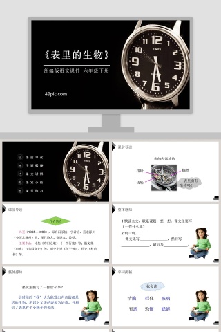 部编版六年级下册语文表里的生物PPT课件