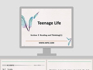 Section  Reading and Thinking1-Teenage Life教学ppt课件