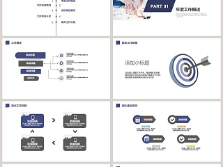 企业项目合作总结汇报PPT模板