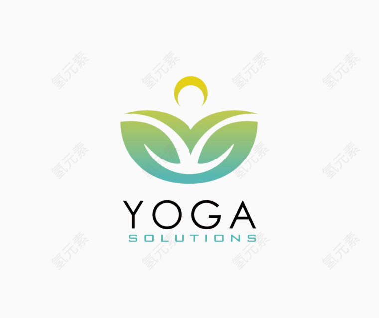 瑜伽精美logo设计