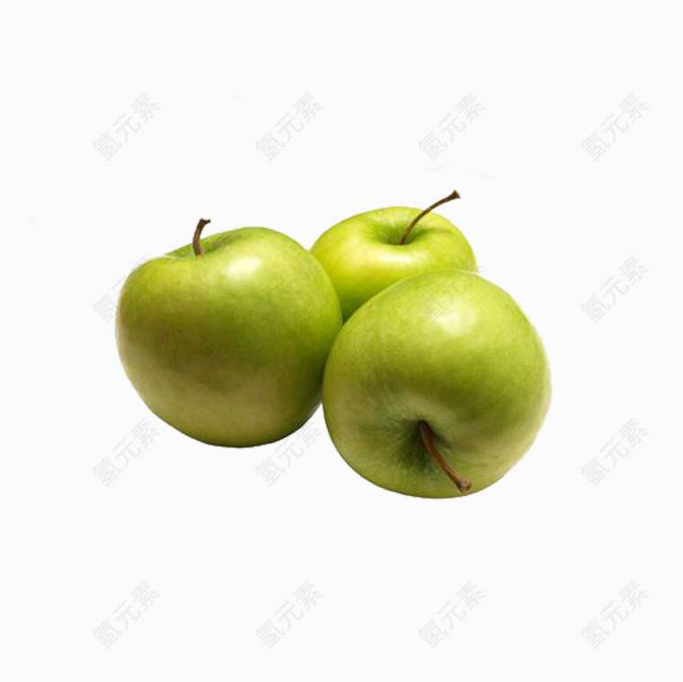 嫩绿色的苹果
