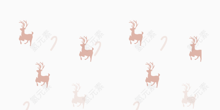 梦幻浅紫色圣诞麋鹿漂浮素材装饰背景