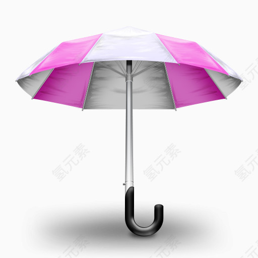 伞粉红色的Umbrella-icons