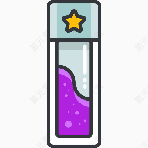 紫色的水瓶