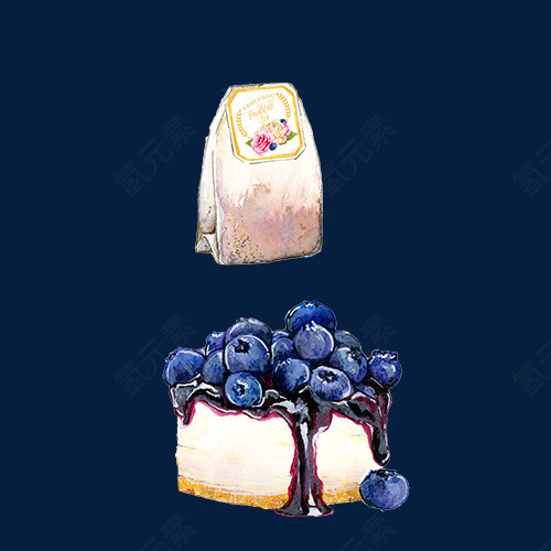 淡雅蓝莓