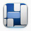 蓝色的块iphone-app-icons
