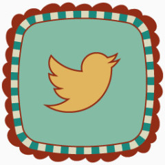 推特retro-social-media-icons