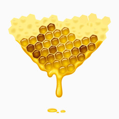 装饰图案 蜜蜂  金黄色 滴