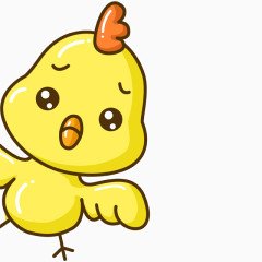 黄色的小鸡 可爱卡通