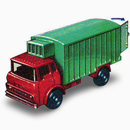 制冷卡车与开放门1960 -火柴盒汽车图标
