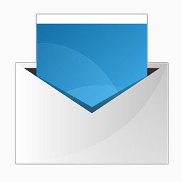 邮件开放文件Blue-Bits-icons