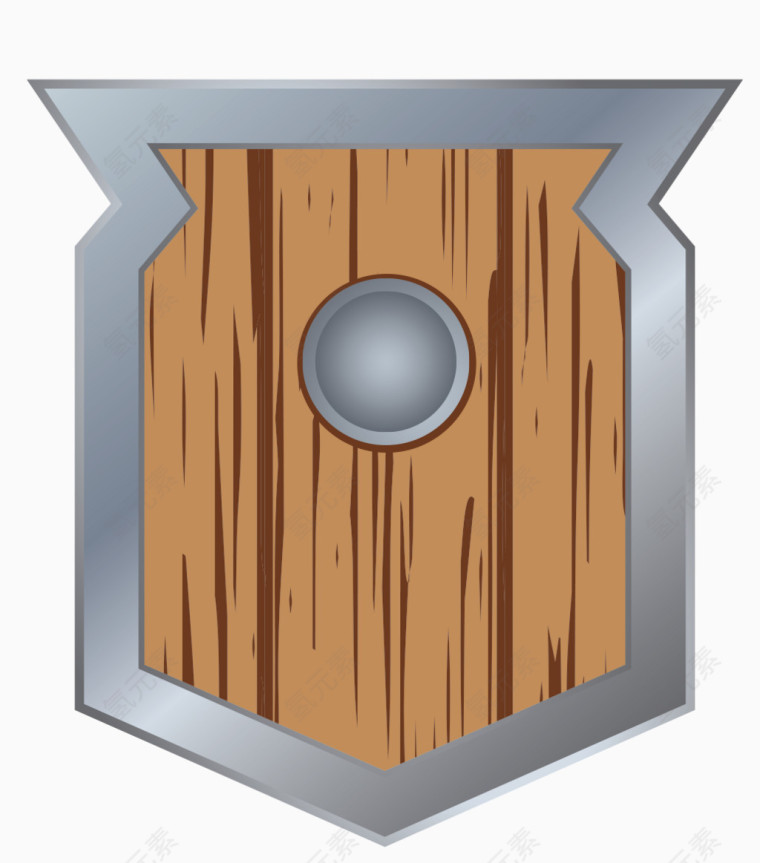 木头盾牌图标