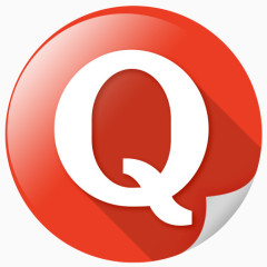互联网标志媒体现代Quora社交网络光泽闪耀