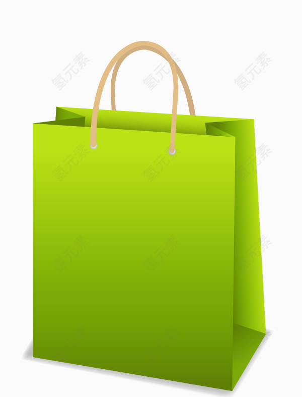 绿色购物袋 