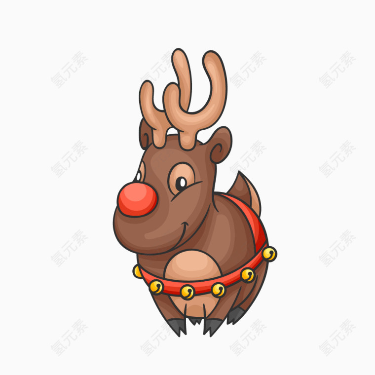 圣诞节卡通麋鹿
