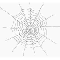 手绘图片卡通蜘蛛网素材