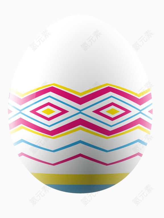 炫彩几何图形白色底色彩蛋