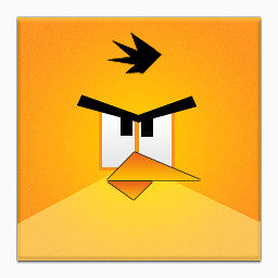 黄色的愤怒的鸟无框架Square-Angry-Birds-Icons