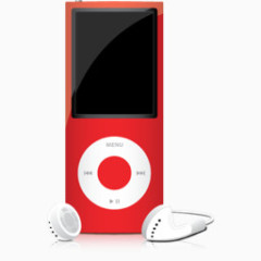 iPod红iPod的彩色图标