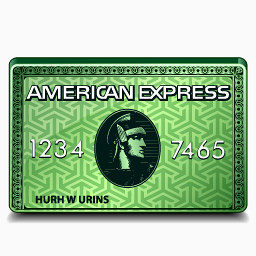 美国表达绿色支付Credit-card-icons