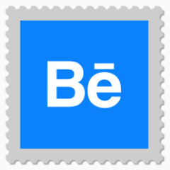 Behance公司Postage-stamps-style-social-media-icons