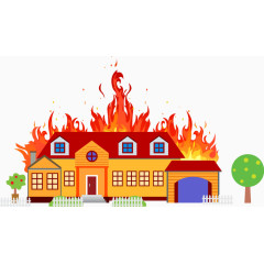 消防安全房子火