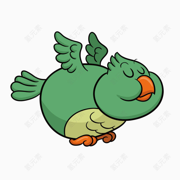 绿色鹦鹉