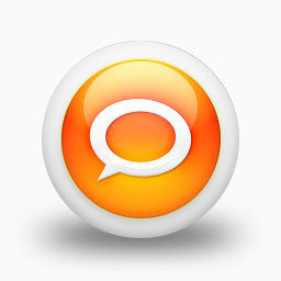 Technorati标志有光泽的橙色球体的社交媒体