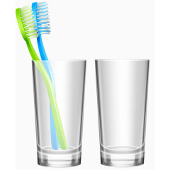 塑料刷牙杯