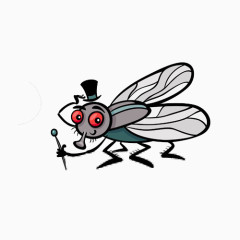 可爱卡通手绘昆虫蚊子